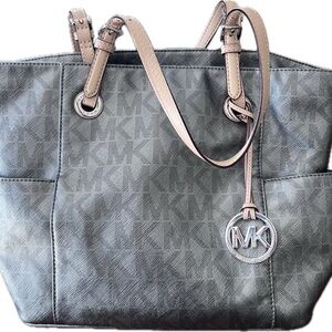 Michael Kors Large Double Handle Gunmetal Tote